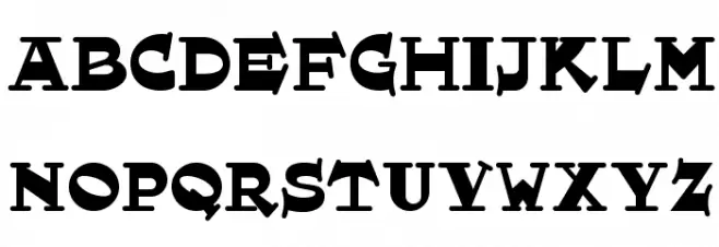 HornswoggledNF Font UPPERCASE
