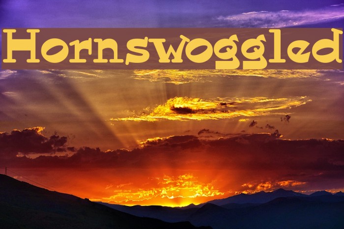 Hornswoggled Font examples