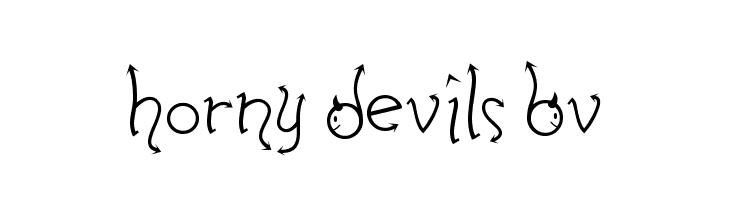 Horny Devils BV Font