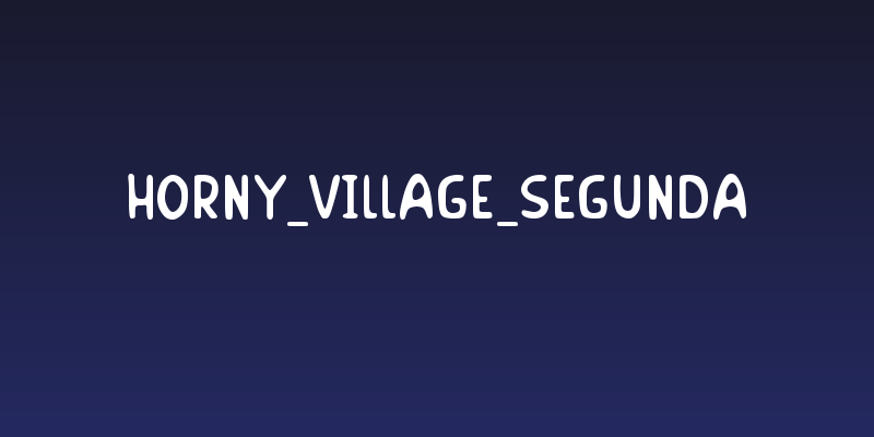 Horny_Village_SEGUNDA Social Header