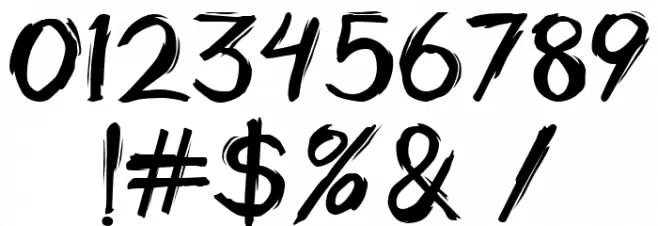 Horobi Regular Font OTHER CHARS