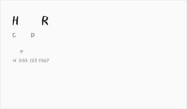 Horobi-Regular Business Card