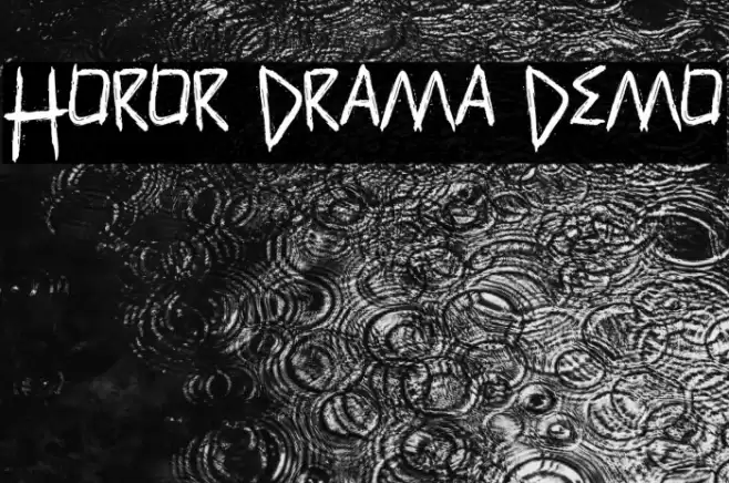 Horor Drama Demo Font examples