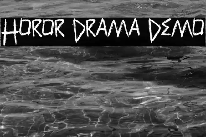 Horor Drama Demo Font examples