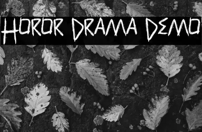 Horor Drama Demo Font examples