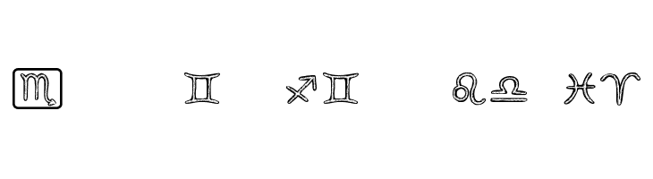 Horoscopicus Regular  Frei Schriftart Herunterladen