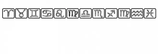 Horoscopicus Regular 字体 大写