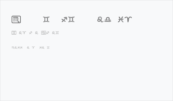 Horoscopicus Regular Business Card