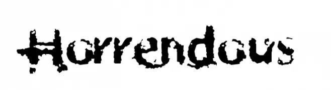 Horrendous  フリーフォントのダウンロード
