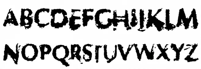 Horrendous Schriftart Groß