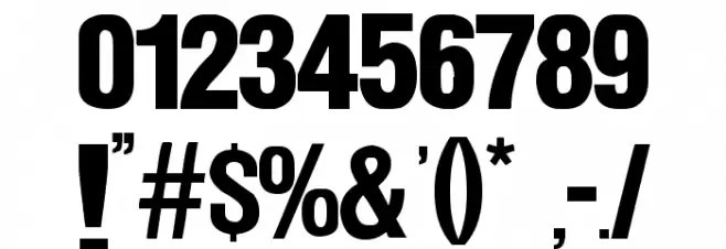 Horrible Jefe Font OTHER CHARS