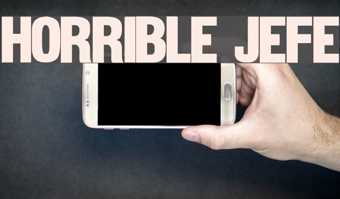 Horrible Jefe Font examples
