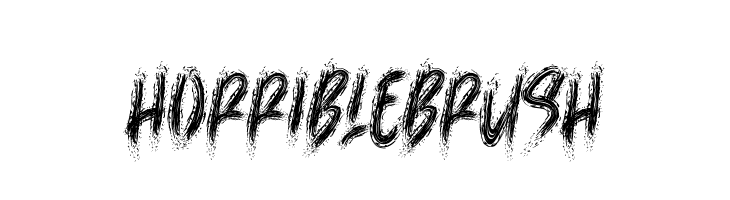 HorribleBrush  Free Fonts Download