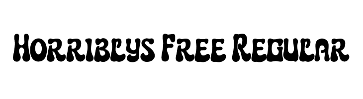 Horriblys Free Regular  font caratteri gratis