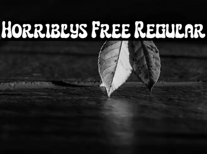 Horriblys Free Regular Font examples