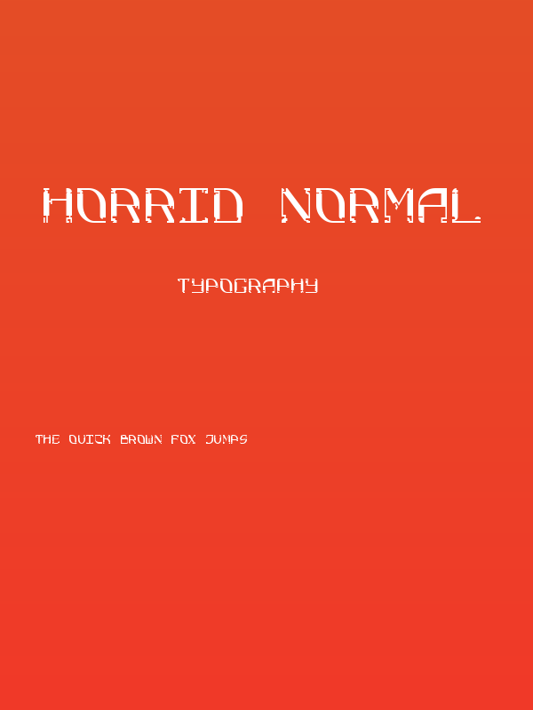 Horrid Normal Poster