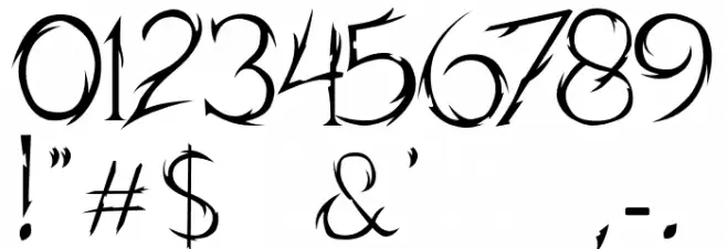 Horroh Font OTHER CHARS