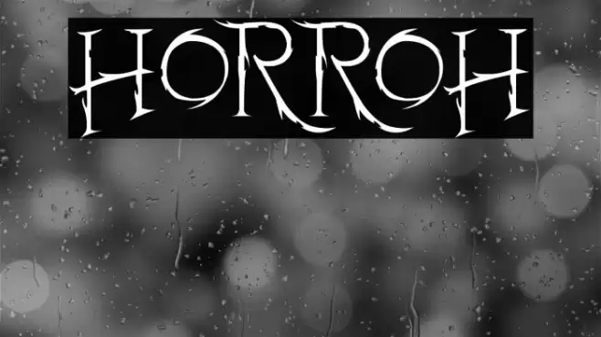 Horroh Font examples
