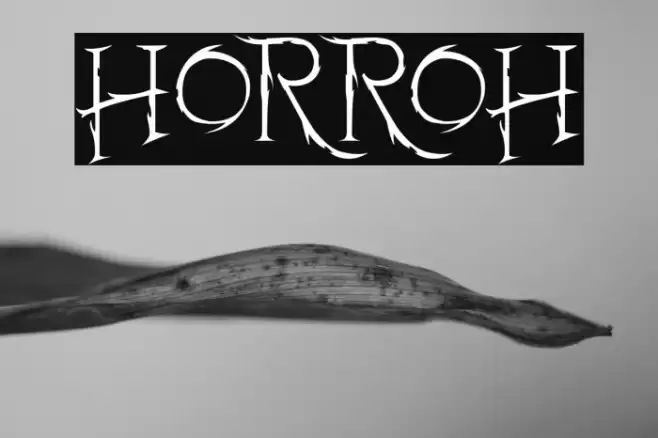 Horroh Font examples