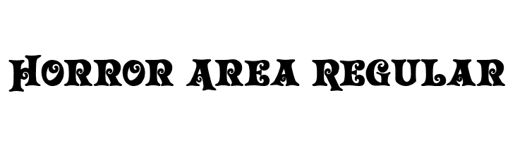 Horror Area Regular  नि: शुल्क फ़ॉन्ट्स डाउनलोड