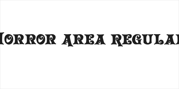 Horror Area Regular Logo