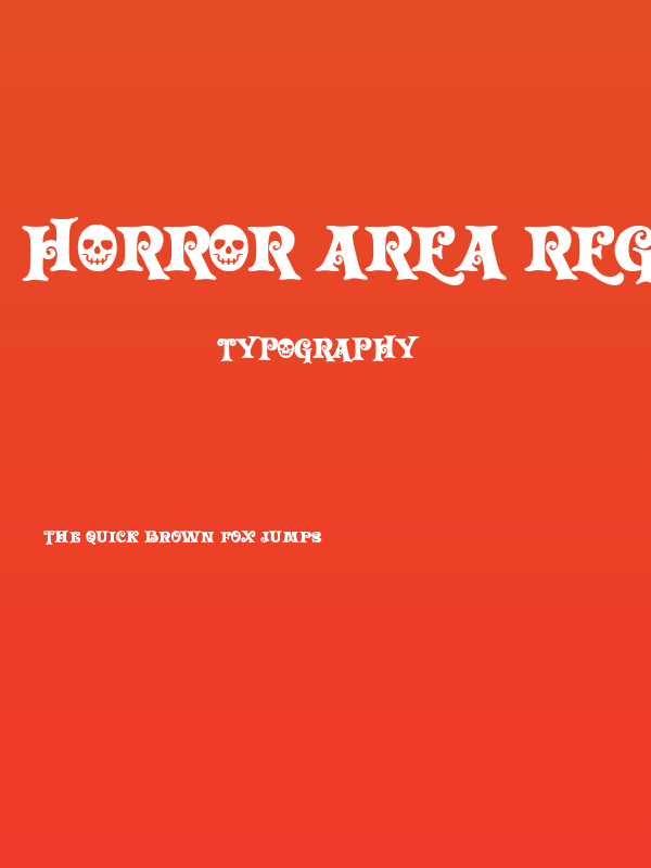 Horror Area Regular Poster