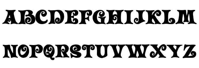 Horror Area Regular Font LOWERCASE