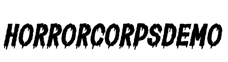 Horror Corps Demo  font caratteri gratis
