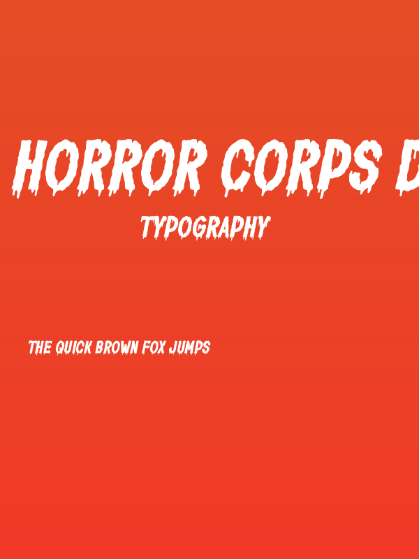 Horror Corps Demo Poster