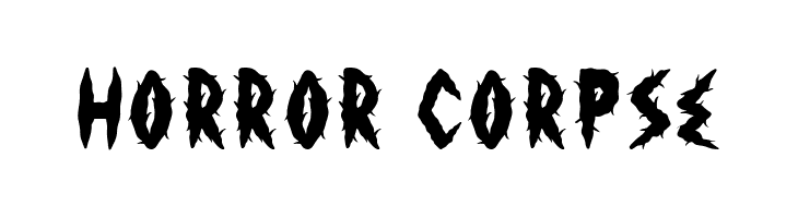 Horror Corpse  Free Fonts Download