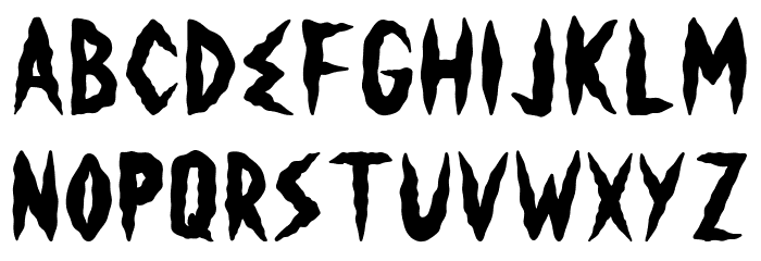 Horror Corpse Font OTHER CHARS