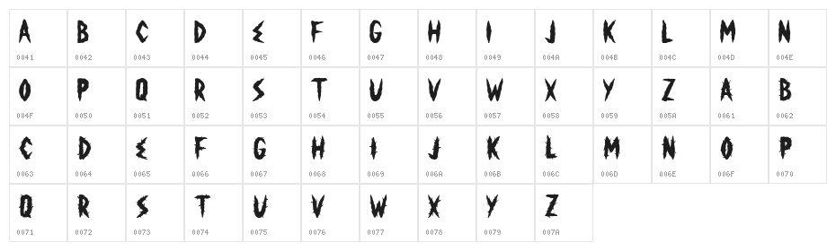 Horror Corpse Character Map