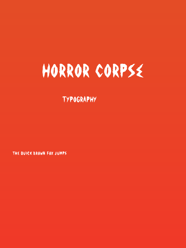 Horror Corpse Poster