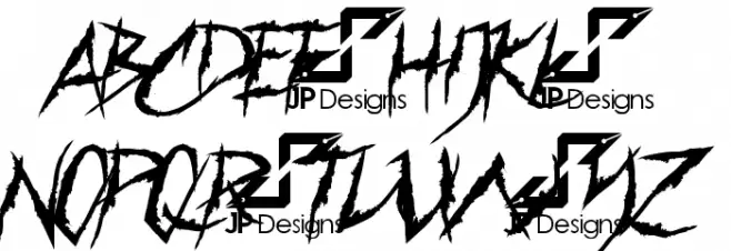 Horror & Dead DEMO フォント 大文字