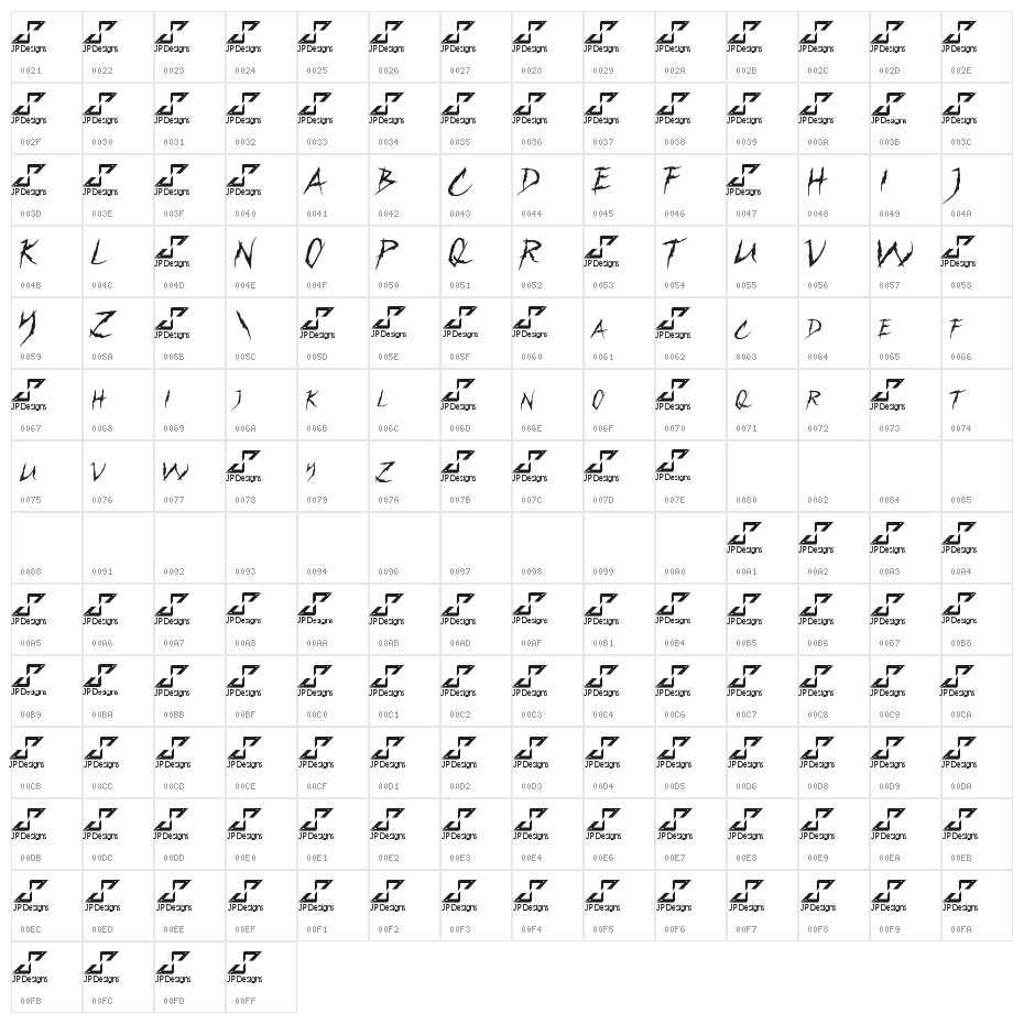 Horror & Dead DEMO Character Map