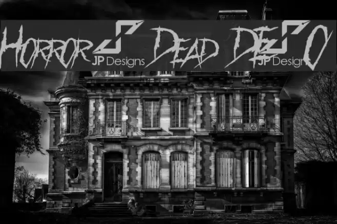 Horror & Dead DEMO Font examples