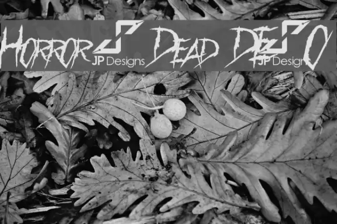 Horror & Dead DEMO Font examples
