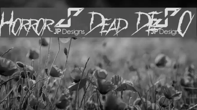 Horror & Dead DEMO Font examples