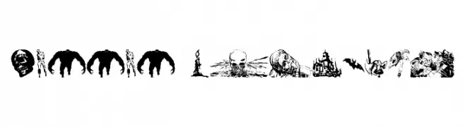 Horror Dingbats  Descarca Fonturi Gratis