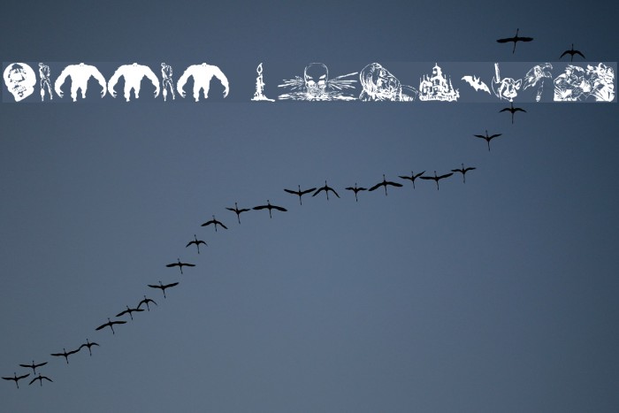 Horror Dingbats Font examples