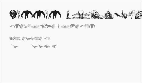 Horror Dingbats Business Card