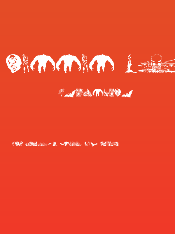 Horror Dingbats Poster