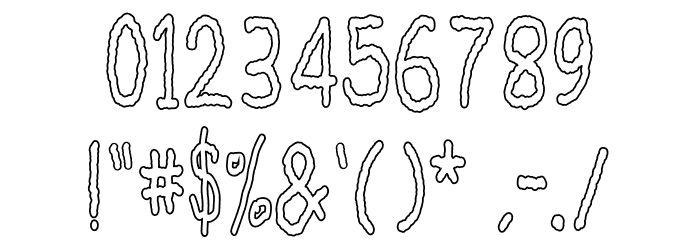 Horror Dream Font OTHER CHARS