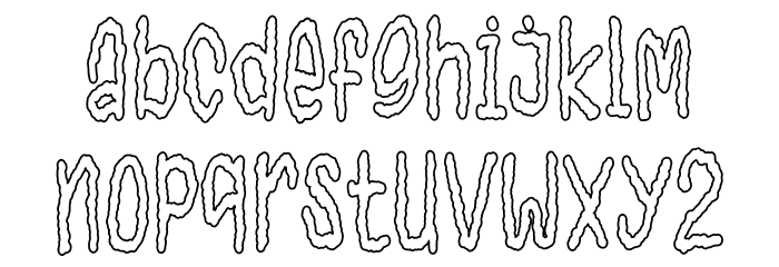 Horror Dream Font LOWERCASE