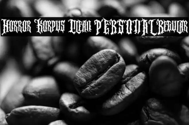 Horror Korpus Clean PERSONAL Regular Font examples