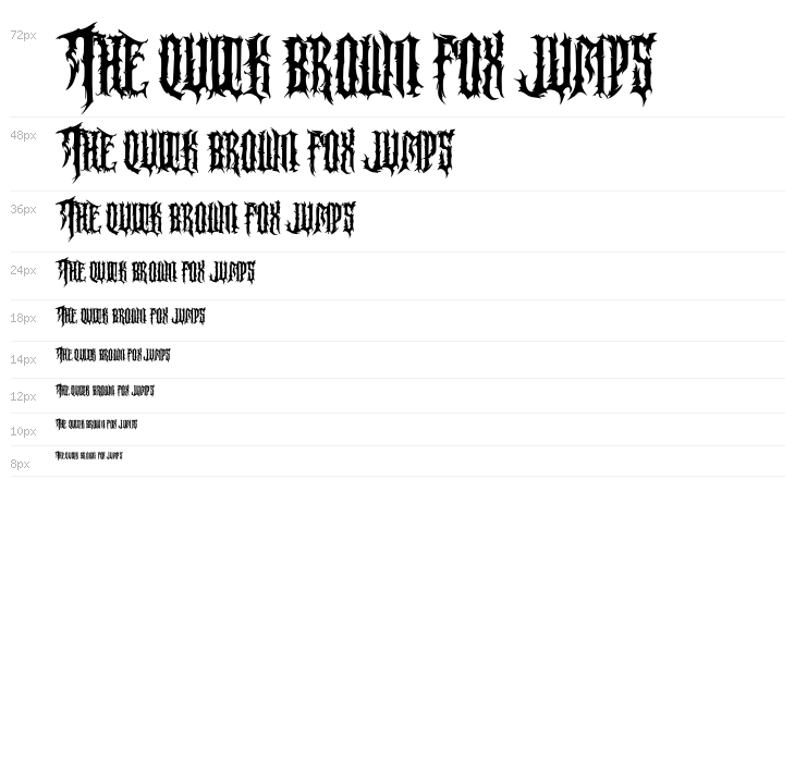 Horror Korpus PERSONAL Regular Waterfall