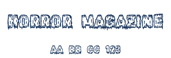 Horror Magazine Font Preview