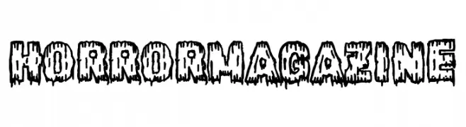 Horror Magazine Font