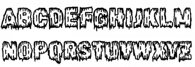 Horror Magazine Font LOWERCASE