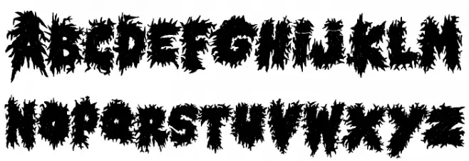 Horror Metal Font Litere mari